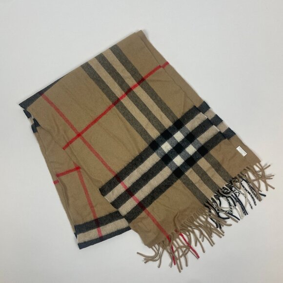 Burberry Checkered Cashmere Scarf - Picture 1 of 5